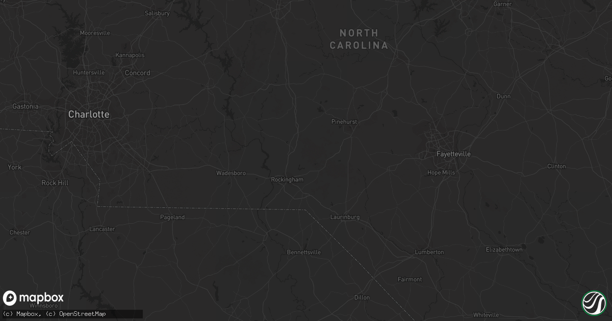 Hail map in Youngsville, NC on August 15, 2023