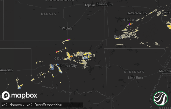 Hail map preview on 08-15-2024