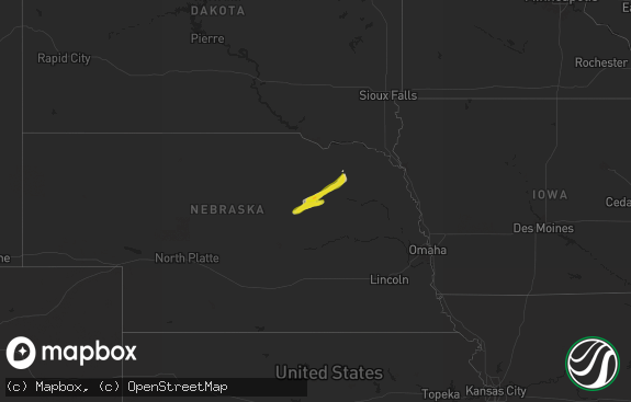 Hail map preview on 08-15-2025