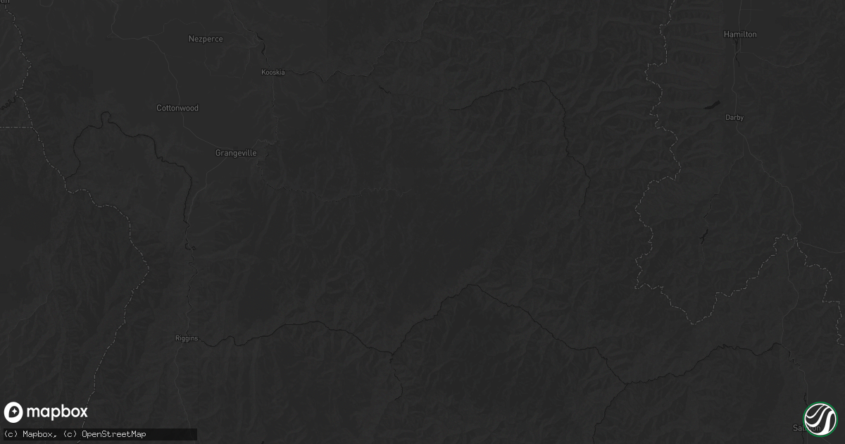 Hail map in Elk City, ID on August 15, 2026