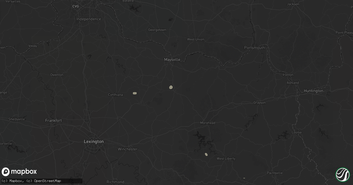 Hail map in Flemingsburg, KY on August 15, 2026