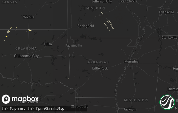 Hail map preview on 08-16-2011