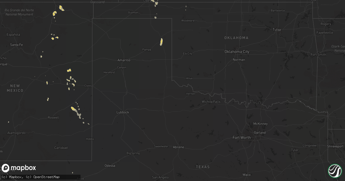 Hail map on August 16, 2013