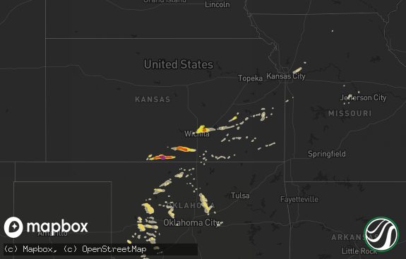 Hail map preview on 08-16-2017