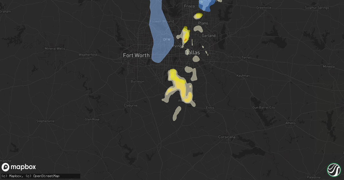 Hail map in Midlothian, TX on August 16, 2020