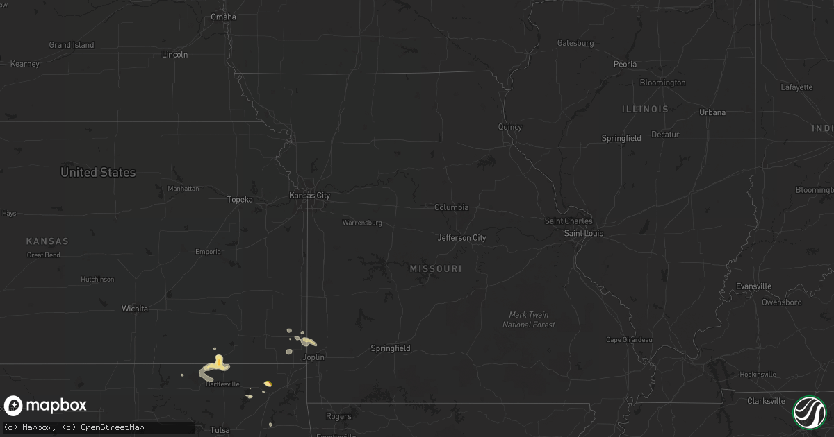 Hail map in New York on August 16, 2022