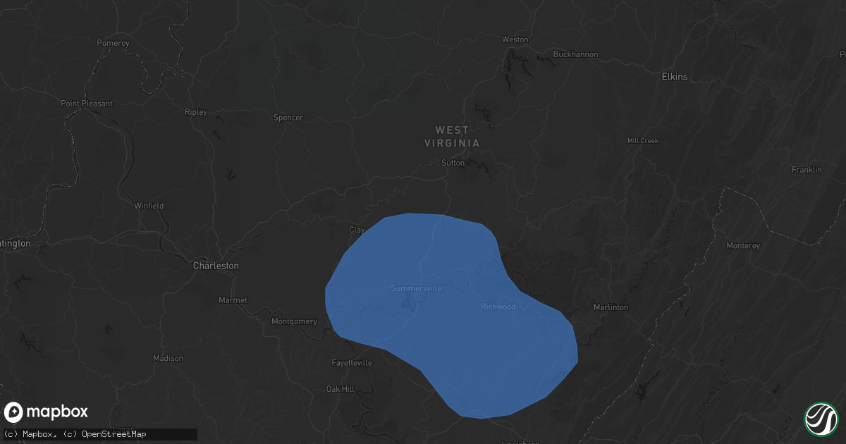 Hail map in Dille, WV on August 16, 2026