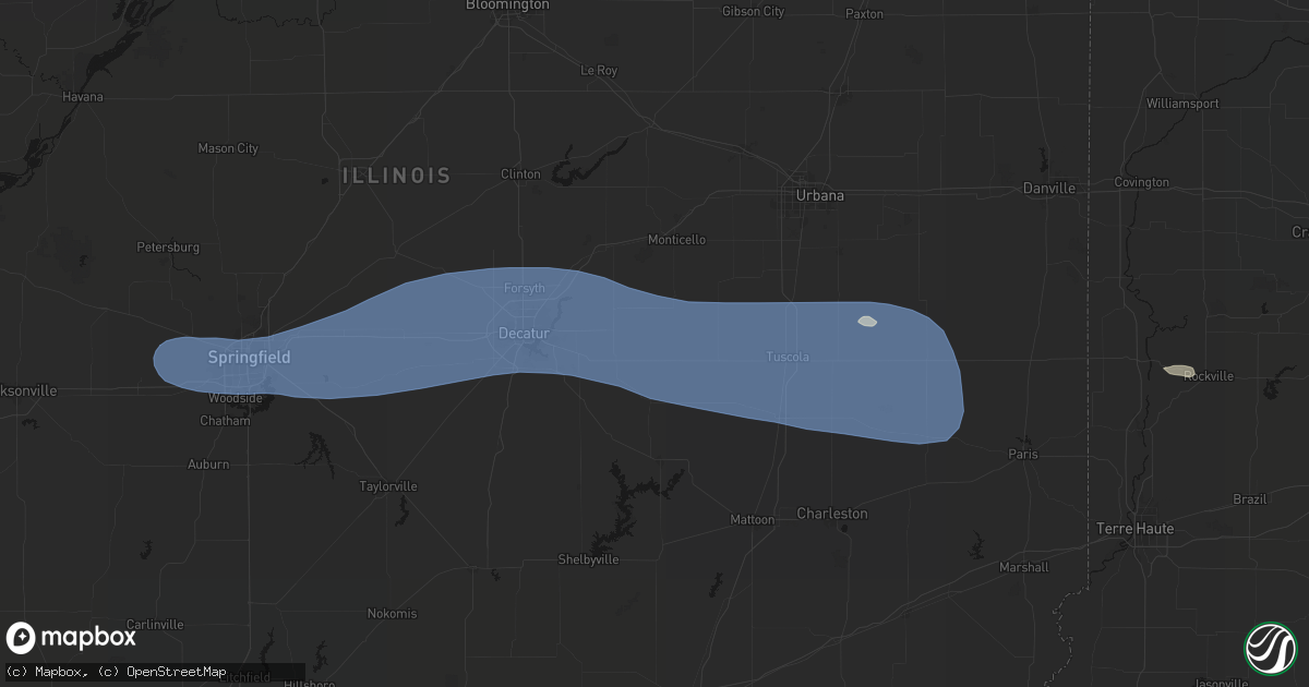 Hail map in Hammond, IL on August 16, 2026