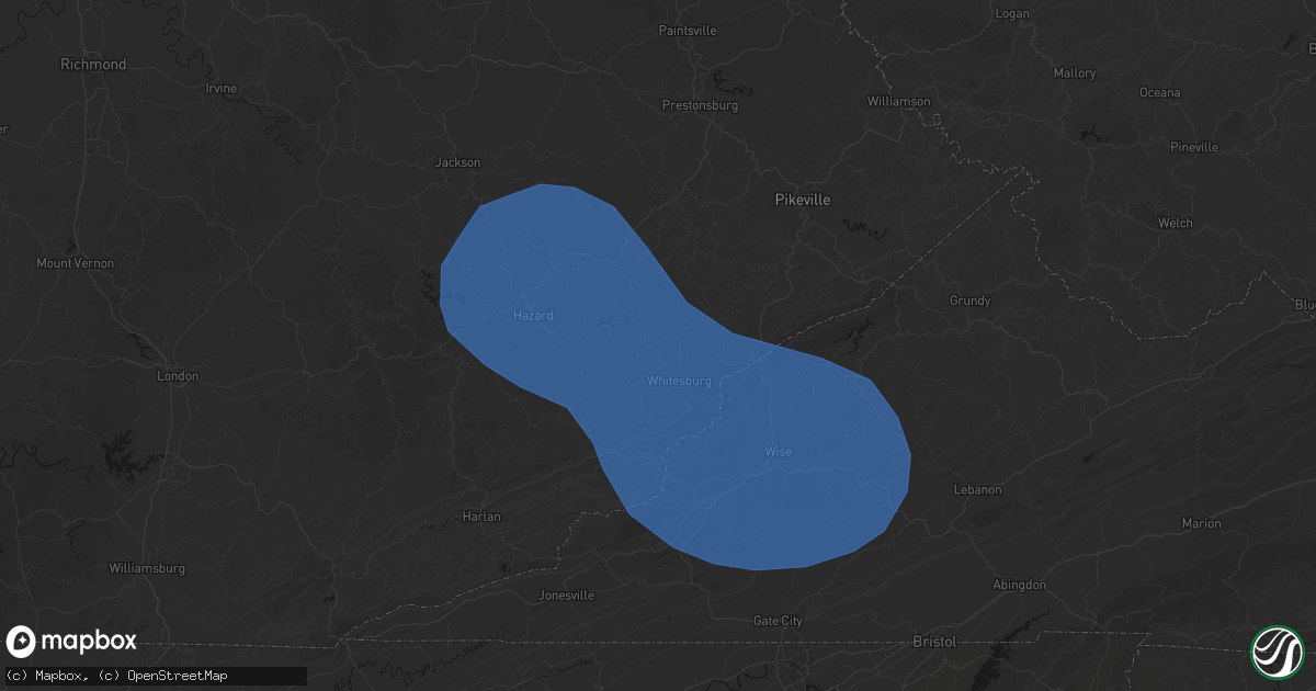 Hail map in Isom, KY on August 16, 2026