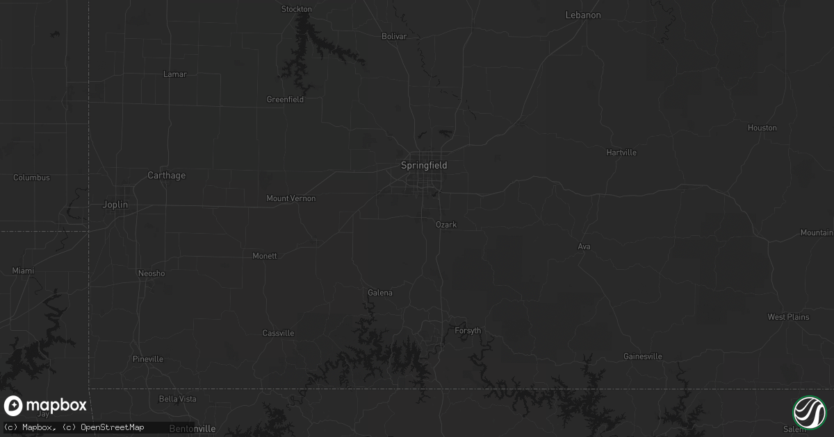 Hail map in Nixa, MO on August 16, 2026
