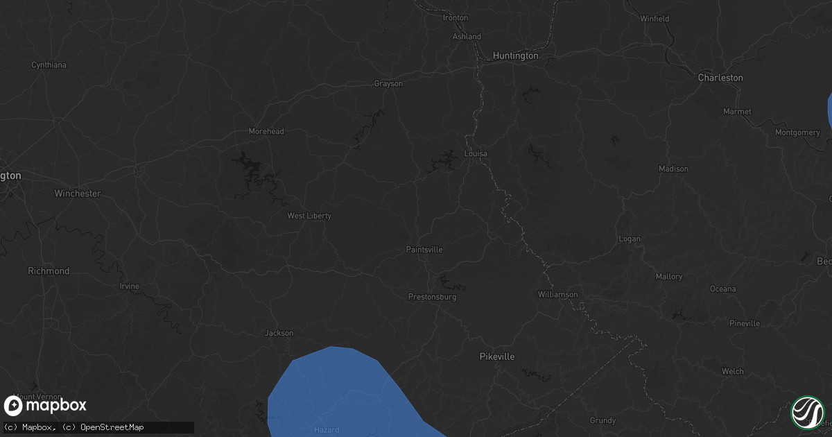 Hail map in Sitka, KY on August 16, 2026