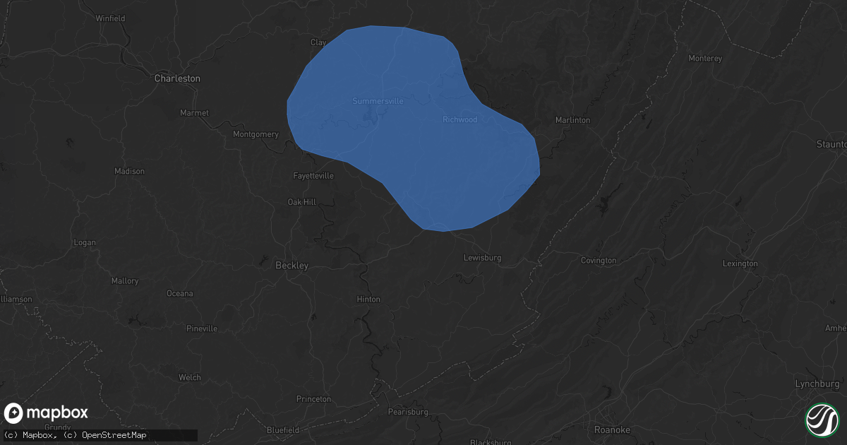 Hail map in Smoot, WV on August 16, 2026