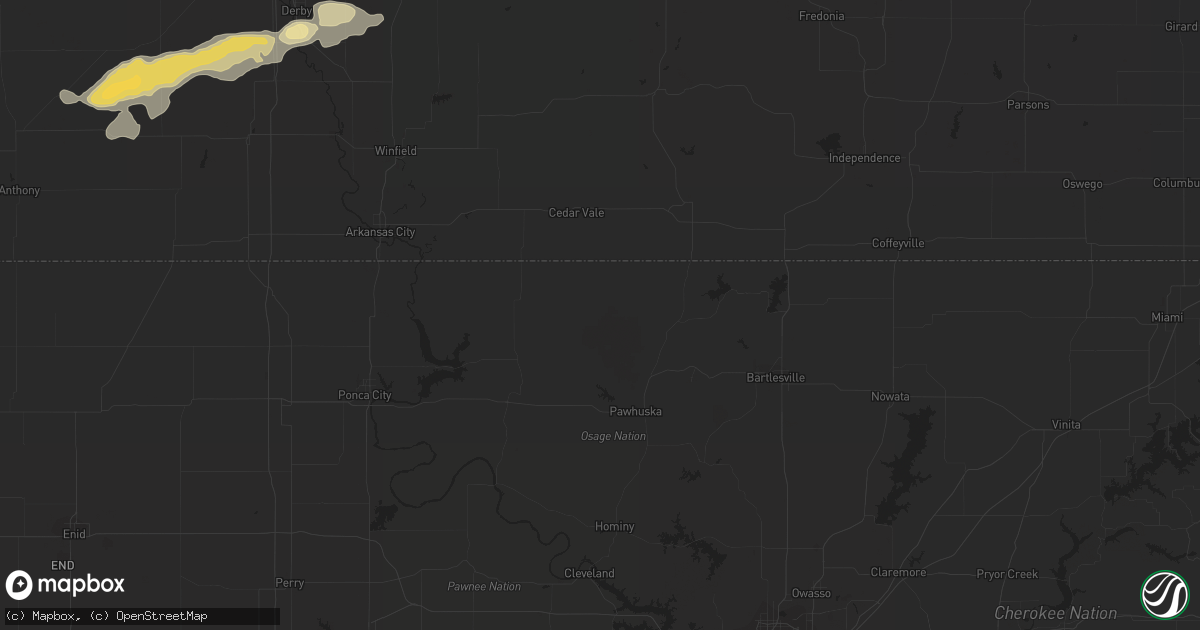 Hail map in Benson, AZ on August 17, 2011