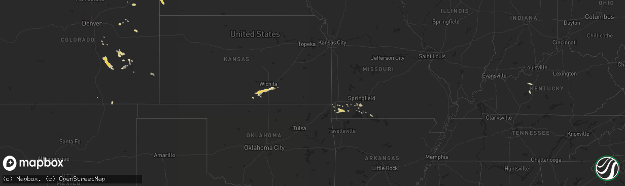 Hail map in South Dakota on August 17, 2011
