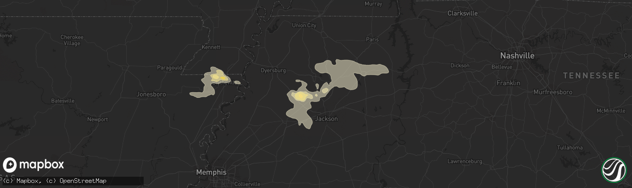 Hail map in Humboldt, TN on August 17, 2014