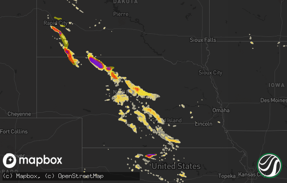 Hail map preview on 08-17-2014