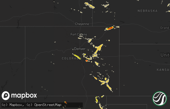 Hail map preview on 08-17-2015