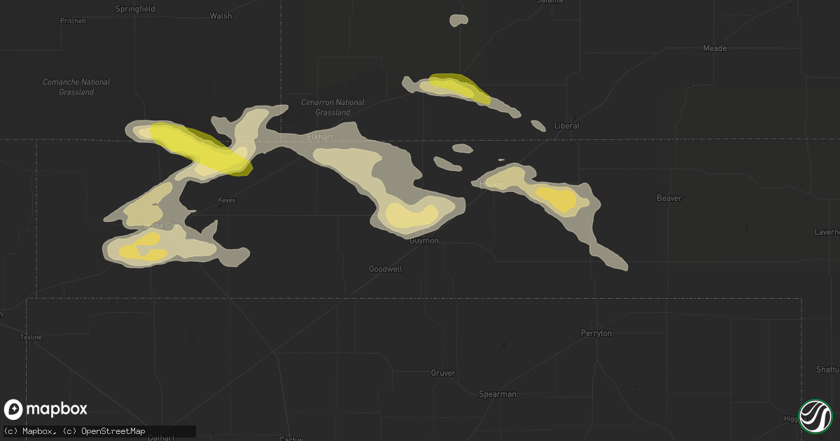 Hail map in Guymon, OK on August 17, 2017