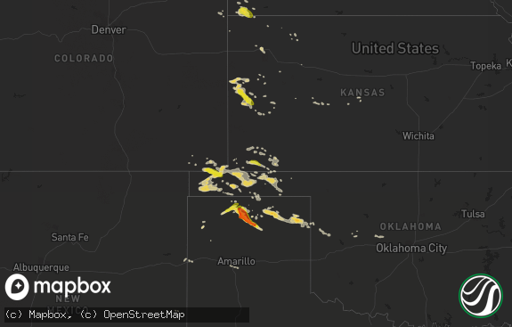 Hail map preview on 08-17-2017