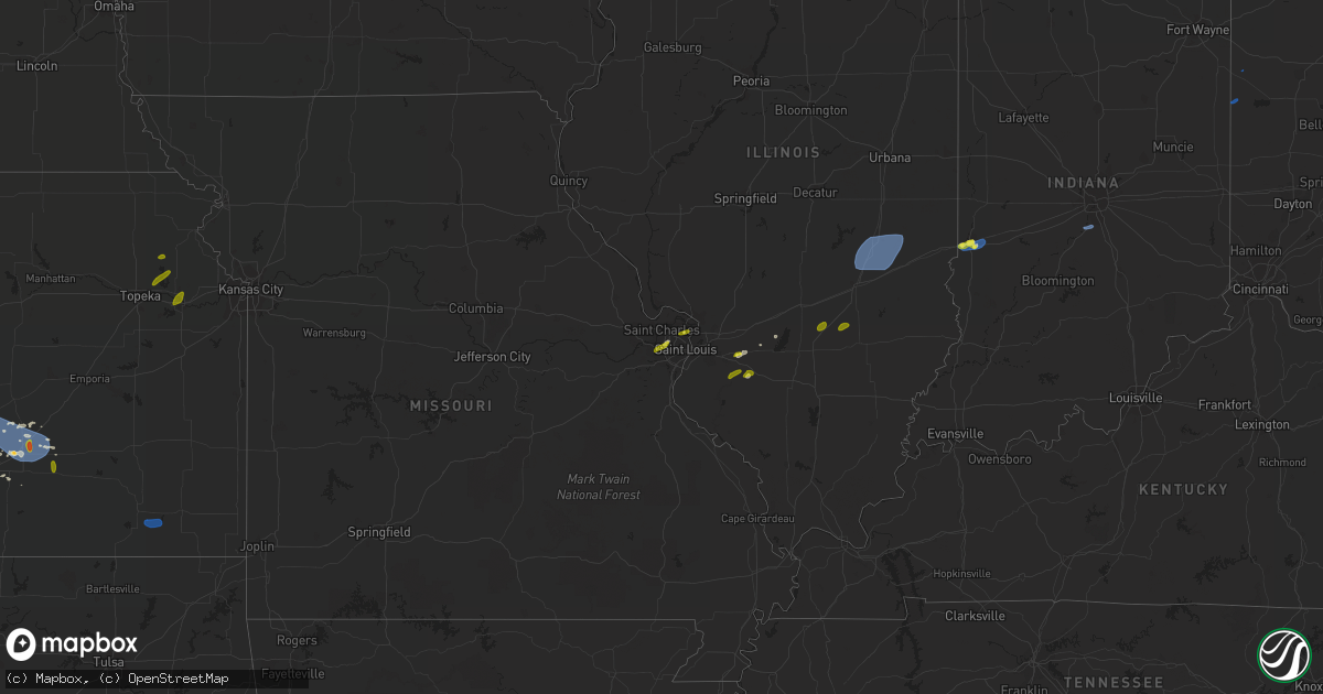 Hail map on August 17, 2019