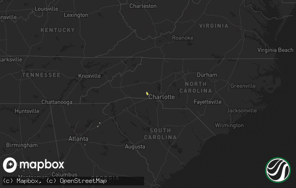 Hail map preview on 08-17-2020