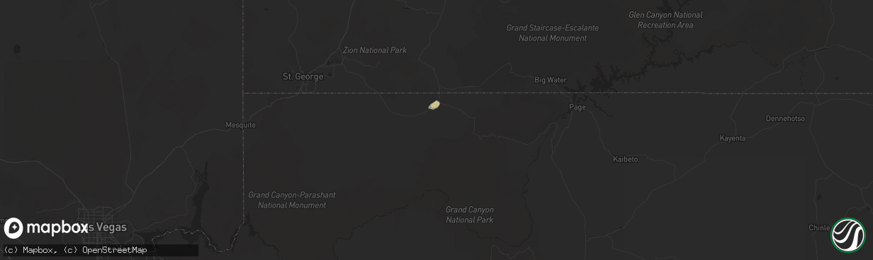 Hail map in Fredonia, AZ on August 17, 2021