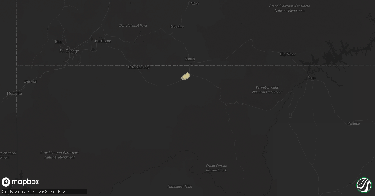 Hail map in Fredonia, AZ on August 17, 2021