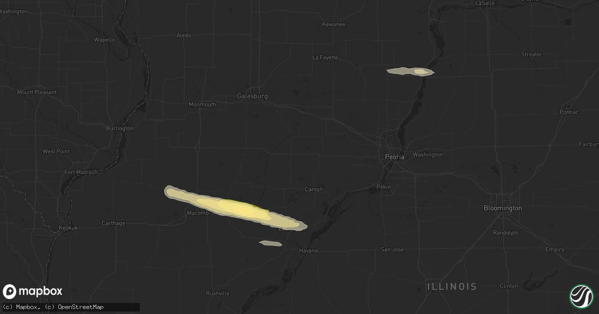 Hail map in Sciota, IL on August 17, 2023
