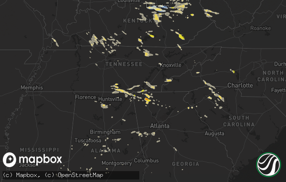 Hail map preview on 08-17-2024