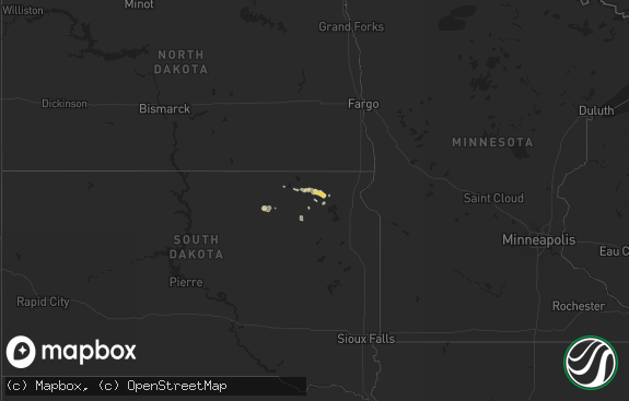 Hail map preview on 08-17-2025
