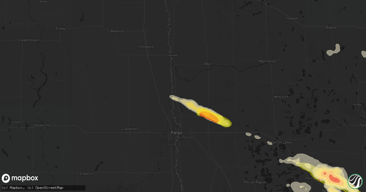Hail map in Georgetown, MN on August 17, 2026
