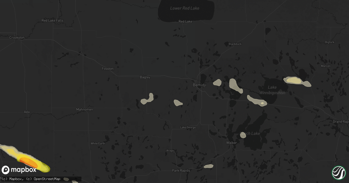 Hail map in Solway, MN on August 17, 2026
