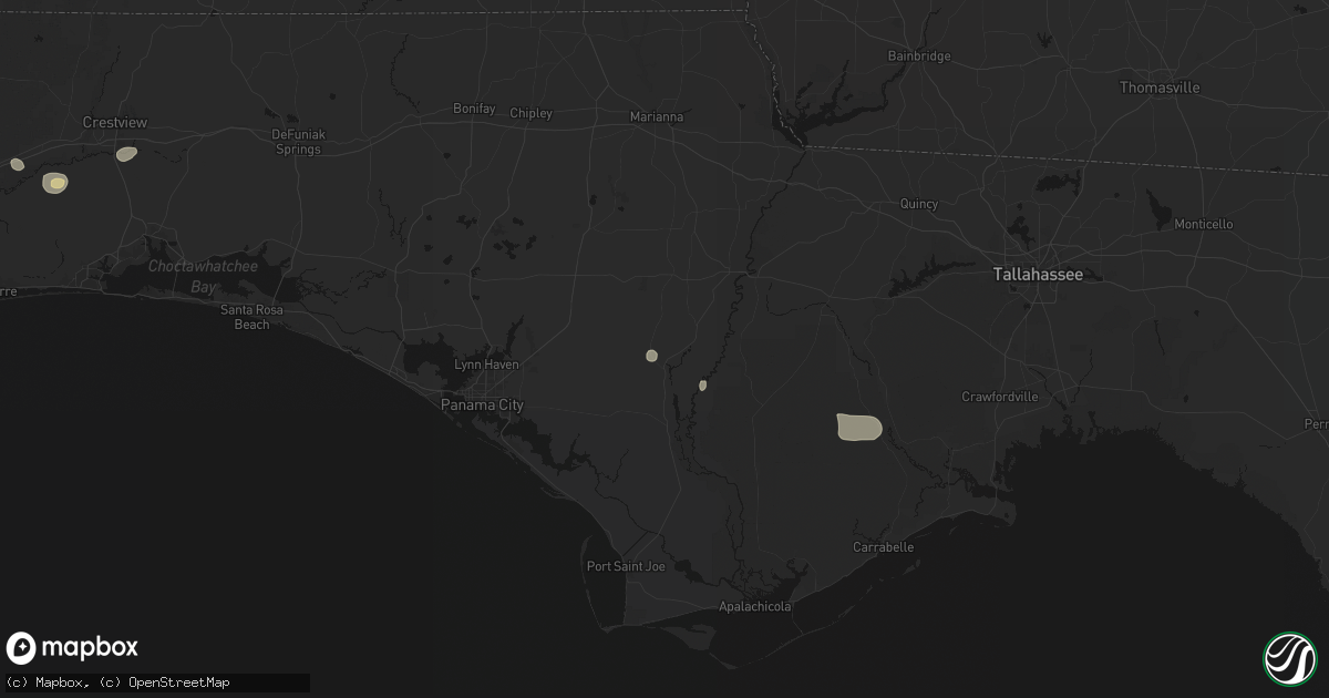 Hail map in Wewahitchka, FL on August 17, 2026