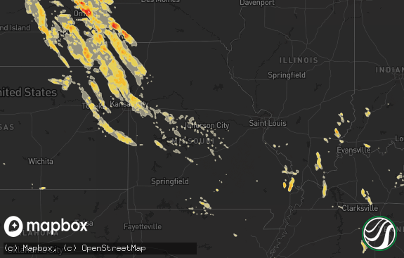 Hail map preview on 08-18-2011