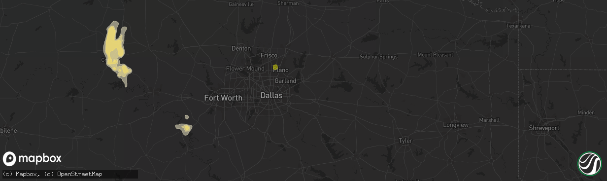 Hail map in Canyon, TX on August 18, 2012