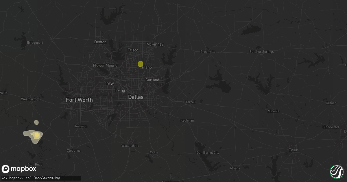 Hail map in Earth, TX on August 18, 2012