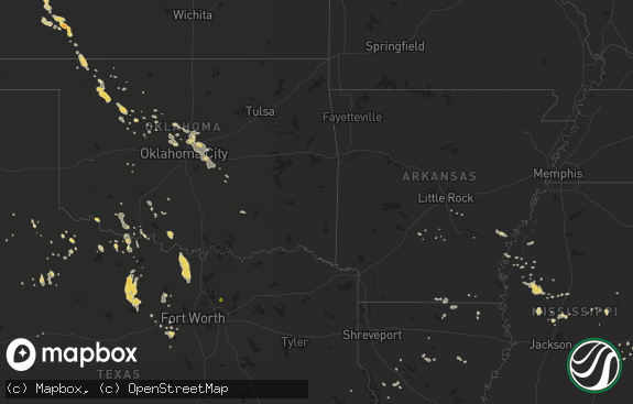 Hail map preview on 08-18-2012