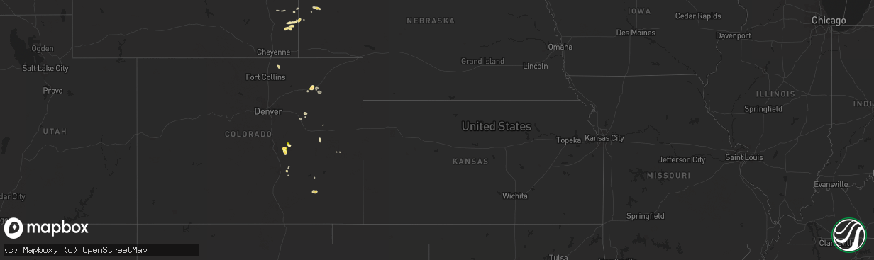 Hail map in Colorado on August 18, 2013