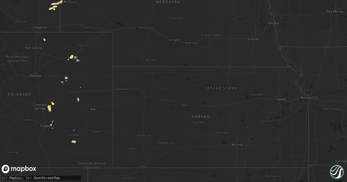 Hail map in Wyoming on August 18, 2013