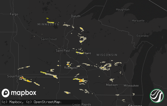 Hail map preview on 08-18-2014