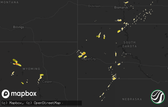 Hail map preview on 08-18-2018