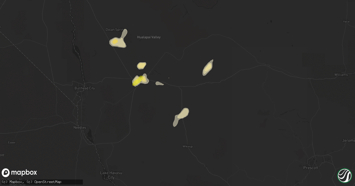 Hail map in Kingman, AZ on August 18, 2020
