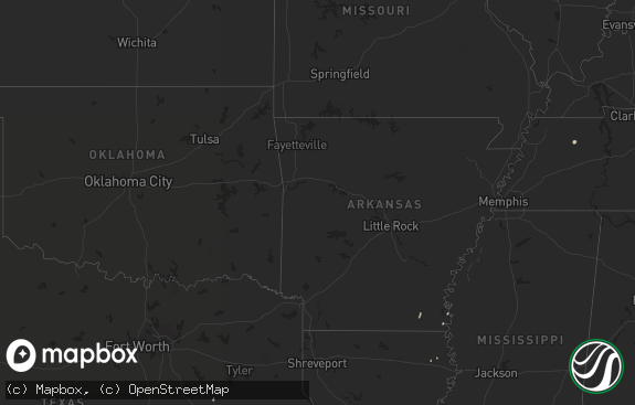 Hail map preview on 08-18-2021