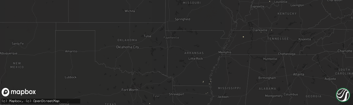 Hail map on August 18, 2021