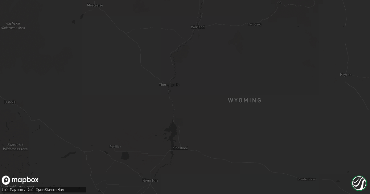 Hail map in Emigrant, MT on August 18, 2023