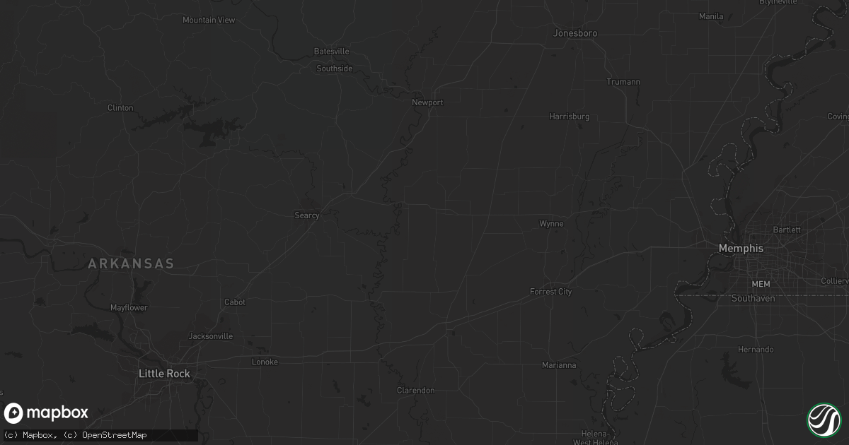 Hail map in Johnston, RI on August 18, 2023