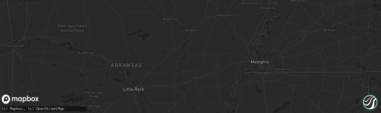 Hail map in Oviedo, FL on August 18, 2023