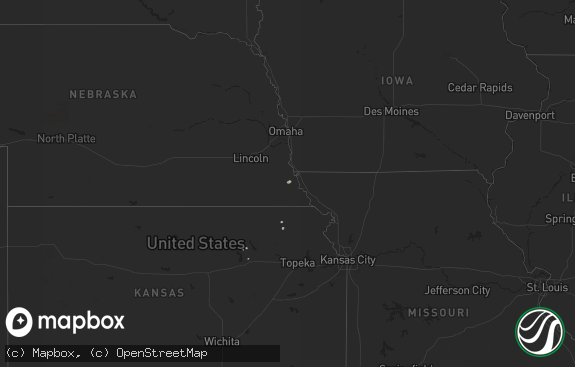 Hail map preview on 08-18-2025
