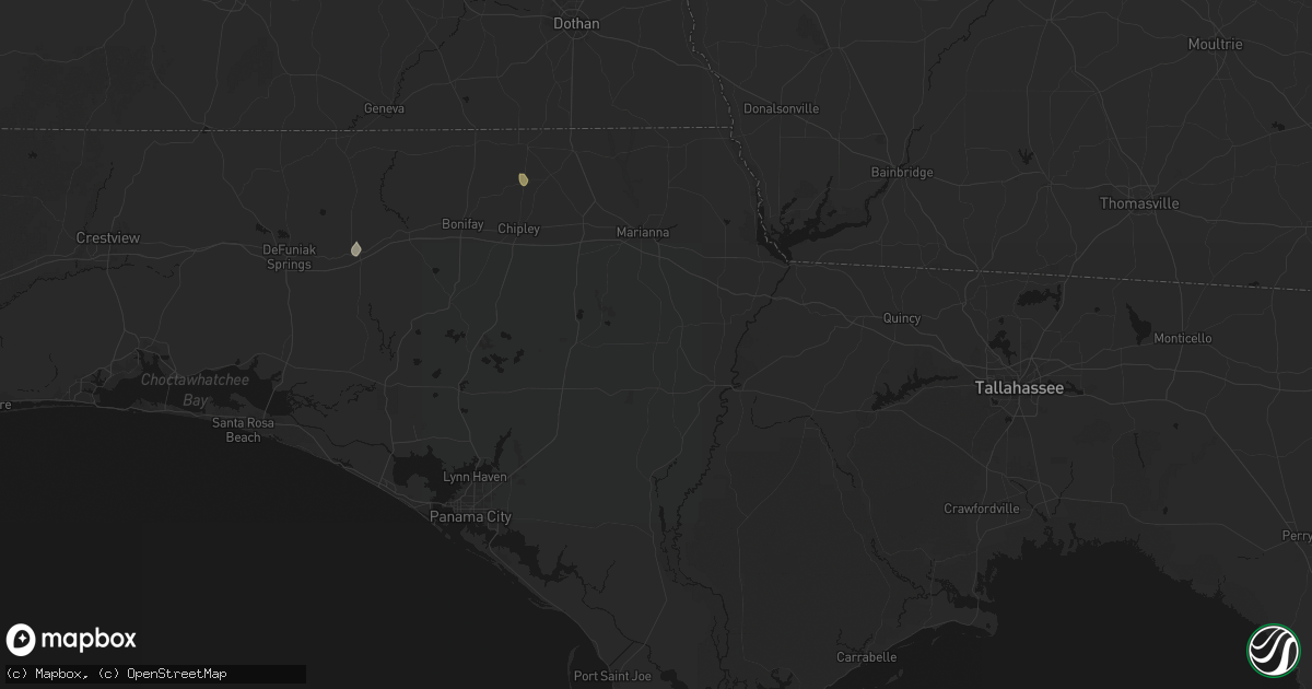 Hail map in Altha, FL on August 18, 2026