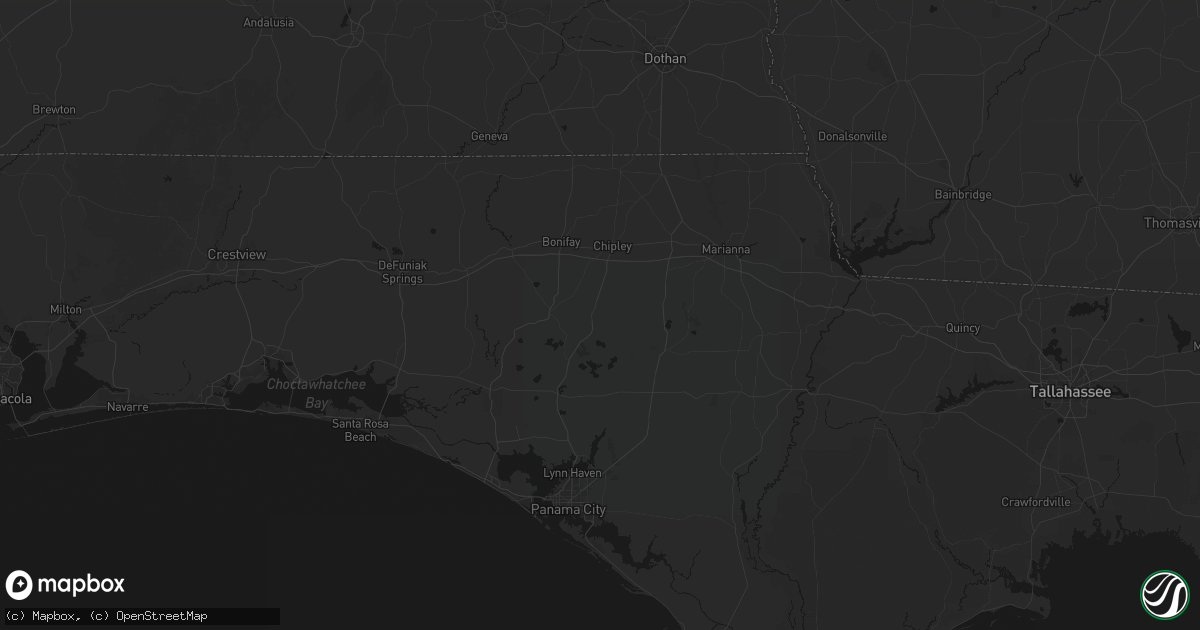 Hail map in Chipley, FL on August 18, 2026